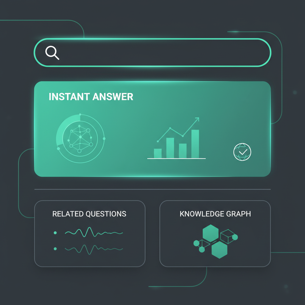 Illustration conceptuelle des recherches zero-click sur Google